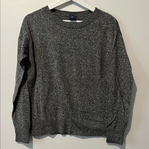 GAP Gray Crewneck Sweater Soft Cotton-Blend